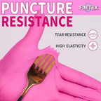 FINITEX Nitrile Disposable Latex-Free Gloves - 3.5mil 100/1000PCS Powder-Free Latex Free Cleaning Medical Exam Food Gloves