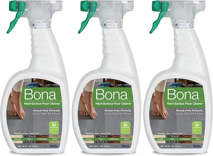 Bona Stone Tile & Laminate Floor Cleaner Spray MegaPack Pack of 3