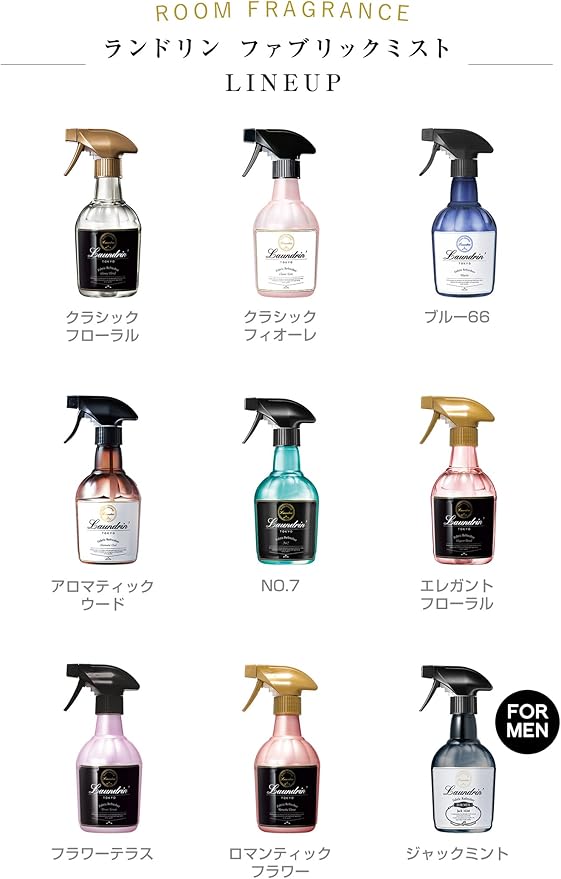 Laundrin Fabric Refresher Spray, Pet Odor Eliminator for Home, Room Essentials Fabric Spray, Odor & Bacteria Removal for Mattress, Curtain, Sofa, Carpet, Furniture, and Bedding - 300ml, No. 7