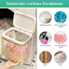 5.5L Large Capacity Container With One-Press Lid - Laundry Room Organization and Storage Decor - Airtight Dishwasher Pod Holder