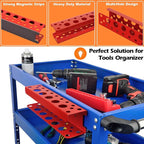 MUTUACTOR Magnetic Screwdriver Holder,Heavy Duty Magnetic Mount Red Screwdriver Organizer,Magnetic Tool Holder Durable Storage Holder for Screwdriver Plier Shear Tool Chest Cart Workbench,1PCS