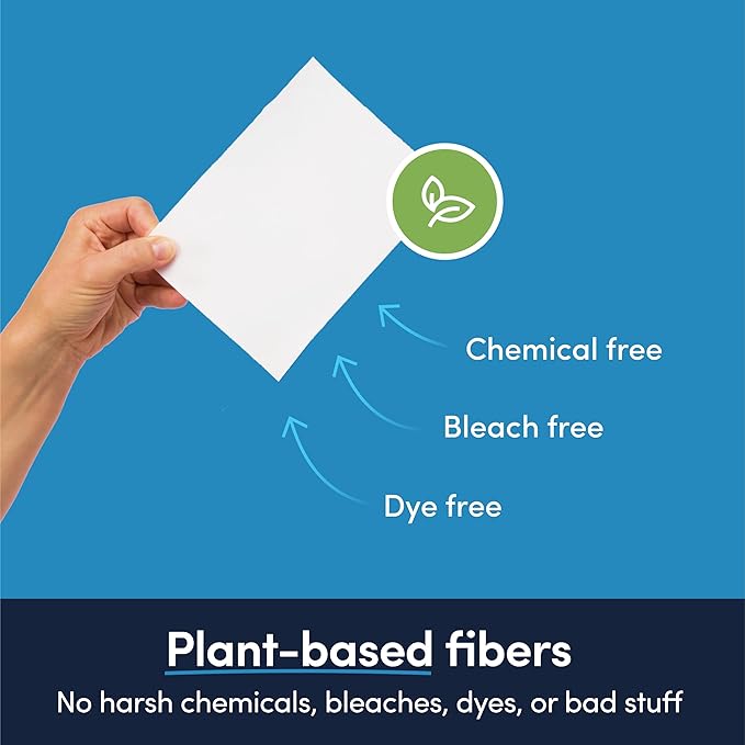 Lavender Breeze Scented Organic Laundry Dryer Sheets - Natural Non toxic dryer sheets infused with Essential Oils - No Harsh Chemicals, Biodegradable, Hypoallergenic - USA Based