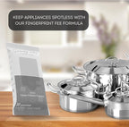 Swanky Stainless Steel Cleaner Wipes - Grime & Grease Remover Kitchen Cleaning Supplies - Clean & Shine, For Stove Top, Refrigerator, Sink, Oven, & Household Appliances - Soft Wipes, 180 Count