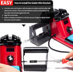 YIHUA 926 III 110W Soldering Iron Station Kit with LED Display, 2 Helping Hands, 3 Extra Iron Tips, 35g Lead-Free Solder, Solder Sucker, S/S Tweezers, °C/°F Conversion, Calibration & Sleep Features