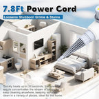 Pressurized Handheld Steam Cleaner 400ML, 9-in-1 Multipurpose Portable Steamer with Safety Lock, Chemical-Free Deep Cleaning for Grout, Floors, Windows, Car, Bathroom, Kitchen, Home