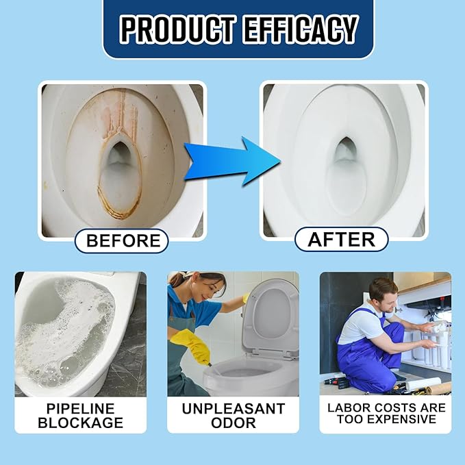 2PCS Foam Toilet Cleaner,New Powerful Toilet Bowl Cleaner,Advanced Bathroom Cleaner for Home,Powerful Instant Bowl Cleaners for Toilets Squatting Pans