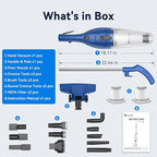 Corded Vacuum Cleaner, 12-in-1 Vacuum Cleaners for Home 15Kpa Power Suction Lightweight Stick Vacuum with Washable HEPA Filter Converts to a Handheld Vacuum for Home, Pet Hair, Carpet, Hard Floors