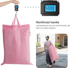 Polecasa Heavy Duty Large Laundry Bag with 130gsm Tear Resistant Fabric and Handles, Easy to Carry Durable Dirty Clothes Drawstring Bag, Perfect for College Dorm, Travel, 2 Pack 28”x36”, Pink