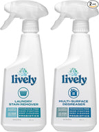 Lively Deep Clean & Stain Removal Bundle – Multi-Surface Degreaser and Laundry Stain Remover