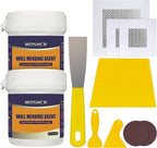 Drywall Repair Kit Drywall Hole Repair Patch Kits Wall Spackle Repair Paste with 8.5OZ White Wall Repair Putty with Scraper, Wall Surface Hole Fill Quick and Easy Solution (2Pack)