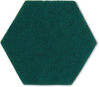 Scotch-Brite 96HEX Dual Purpose Scour Pad – 5" x 5", Gray/Yellow, 15-Pack, Heavy-Duty Scrubbing with Ergonomic Hexagon Shape