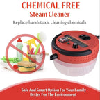 Handheld Steam Cleaner 2500W Powerful Steamer for Cleaning Home Upholstery Car and More, 15s Heat-Up, Portable Steam Cleaner for Deep & Multi-Surface Cleaning (Red)