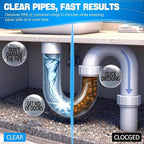 Pipe Bobo Drain Cleaner, Drain Clog Remover, Sink and D-rain Cleaner, Professional Strength Pipe Dredging Formula for Kitchen Sinks, Shower Drains, Tubs, Dissolves Blockages (2Pcs)