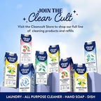 Cleancult Dish Soap Liquid Refills (32oz, 3 Pack) - Plant Based Cleaning Power - Dish Soap that Cuts Grease & Grime - Free of Harsh Chemicals - Uses 90% Less Plastic - Wild Lavender