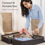 HiLIFE Steamer for Clothes, 1100W Clothes Steamer, Fast Wrinkle Removal with Large 300ml Tank, Ideal for All Fabrics, Easy to Use, Compact and Portable Travel Garment Steamer-Pink