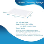 100PCS Eraser Sheets, Magic Cleaning Sponge Reusable, Thin Nano Dish Sponge Cleaner Pads Eraser Wipes for Kitchen Shoe Furniture Bathroom Shower Sink Hard-to-Reach Places