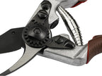 FELCO 6 ELITE Pruning Shears – 7.7" Swiss-Made Garden Clippers with Leather-Wrapped Handle for Medium Right Hands | Hand Pruners for Gardening | Garden Tool Cutter with Bypass Blade, Aluminum Body