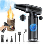 Mershgaya Electric Compressed Air Duster - 33,0000 RPM Rechargeable Cordless Turbo Blower, Portable Air Blower Gun for Cars, PC, Keyboard, Home & Outdoor Dust Cleaning (Replaces Compressed Air Cans)