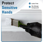 Disposable Nitrile Gloves Black, Food Safe Rubber Gloves Latex-Free Powder-Free for Cooking Food Prep Kitchen Clean