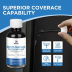 Appliance Paint Appliance Touch Up Paint High-Gloss Black Surface Touch Up Paint Pen Scratch Repair for Appliances Refrigerator Metal Surfaces Dishwasher Dryer Microwave Washers