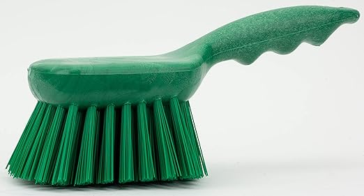 SPARTA 40541EC09 Plastic Scrub Brush, Utility Brush, Kitchen Brush With Hanging Hole For Cleaning, 8 Inches, Green