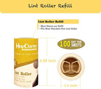 Extra Sticky Lint Roller Refills Only, Total 800 Easy Tear Sheets, Fits Most 3.9"-4" Standard Size Lint Roller with Inner Diameter at 1.5", Works Great On Pet Hair(Pack of 8)