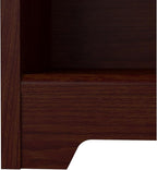 Bush Furniture Tall 5 Shelf Bookcase, Large Open Bookshelf, Sturdy Display Cabinet for Living Room or Home Office, Cabot Collection, Harvest Cherry
