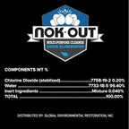 NOK OUT Odor Remover, Pet Deodorizer and Cleaning Spray, Made in the USA, 32 Fluid Ounce Spray, 4-Pack