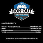 NOK OUT Odor Remover, Pet Deodorizer and Cleaning Spray, Made in the USA, 1 Gallon, 2-Pack