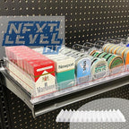 15-Pack Spring-Loaded Shelf Pushers Kit, 15in for 29–38 oz Products – Automatic Retail Display Organizer for Gondola & Store Shelves