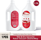 2.5L Floor Cleaning Solution Compatible with Roborock/Eufy/iRobot/Ecovacs/Dreame/Shark, Fragrance Deodorization, Deep Cleans for Multiple Hard Floors (2.5 Liter, 【Rose】)