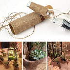 1312 FT Natural Jute Twine,3ply String Twine, Industrial Packing Materials Packing String for Gifts,DIY Crafts, Decoration, Bundling, Gardening and Recycling（4pcs）