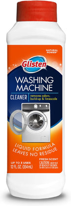 Glisten Washer Magic Washing Machine Cleaner and Deodorizer, 12 Fl. Oz. Bottle, 12fl