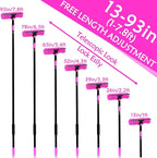 15 Foot Dusters for Cleaning, Duster with Extension Pole 7-15ft, Microfiber Feather Duster Used for Cleaning Ceiling Fan, High Window, Blinds, Shutters, Sofa, Cobweb Duster for Home (12 PCS)