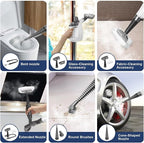 Handheld Steam Cleaner, Steam Cleaner with 16 PCS Accessory & Safety Lock, 500ML Large Capacity Natural Surface Steam for Cleaning, Multipurpose Steamer for Home, Car, Bathroom, Grease (White)