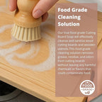 Specialist Board Cutting Board Cleaning Kit by the Block & Board Company | Food Grade Soap & Oil | Cleans & Restores Wood, Butcher Block, Countertop & Utensils | 2 Piece Set