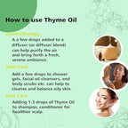 Thyme Essential Oil, 100% Pure Undiluted, 30ml/1 oz