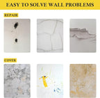 fowong Drywall Repair Kit, Spackle Wall Repair Putty & Paint White, Easy to Fix Wall Holes and Creak Damage with Putty (8oz) and Spackling Paste(7oz)