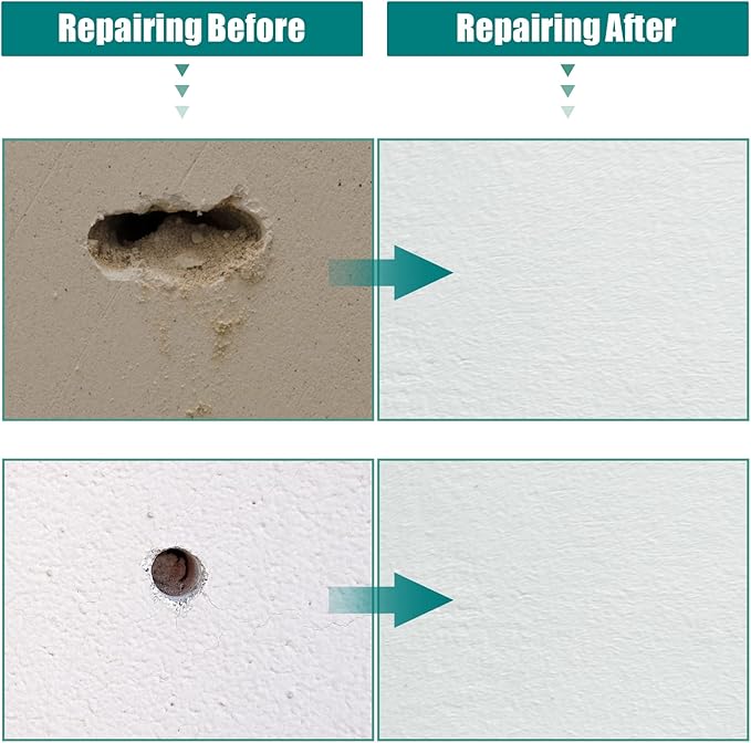 30Pcs 6 Inch Drywall Patch, Wall Repair Patches, Self-Adhesive Fiberglass Repair Kit Dry Wall Hole Repair Patch for Aluminum Metal Sheetrock Ceiling (6"x 6")