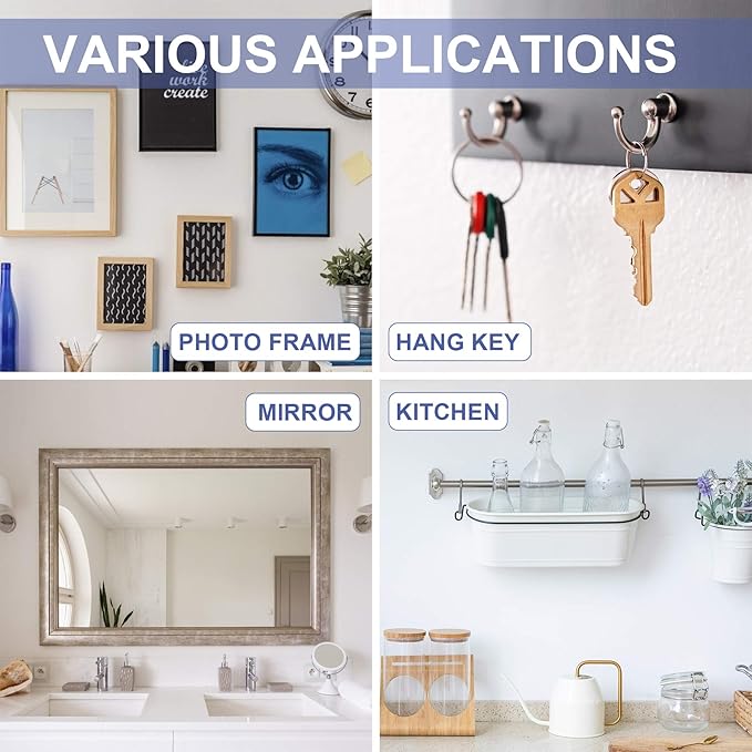 FARRAY Repair and Wall Hanging Kit: Screws, Nails, Drywall Anchors, Picture Hangers, Cup Hooks, Push Pins, Thumb Tacks, 600pcs