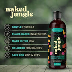 Naked Jungle Plant-Based Liquid Odor Eliminating Laundry Booster for Strong Odors, No Added Fragrances, Vegan Formula, 24oz