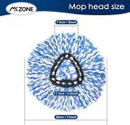 Spin Mop Replace Head for O Ceda Spinning EasyWring Rinse Clean Mop Refill, Mop Head Replacement fit 2 Tank System Mop Bucket, Microfiber, 2 Packs