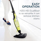 H2O HD 5-in-1 DUALBLAST Steam Mop and Handheld Steam Cleaner For Floor Cleaning, Hardwood Floors, Grout Cleaner, Upholstery Cleaner, Tiles and Carpets
