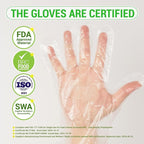 Disposable Plastic Gloves Food Handling Service Gloves Disposable For Cooking