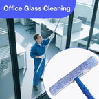 4 Pack 14" Microfiber Window Scrubber Refill Replacement Compatible with Unger 966540 Professional Scrubber Refill Sleeve, Reusable Squeegee Cloth Sleeve for MR.SIGA Professional Window Cleaning