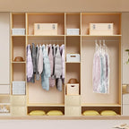 Hanging Vacuum Storage Bags For Clothes With Hand Pump,Coat Storage Bag Hanging,Vacuum Bags For Clothes,Space Saver Vacuum Storage Bags,Garment, Clothing, Dress, Suit, Long Coat, Jacket(Long 4 Pack）