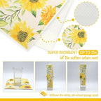 6 - Pack Swedish Kitchen Dish Cloths - Reusable Paper Towels for Counters & Dishes - Eco Friendly Cellulose Sponge Cloth - Assorted (Sunflower)