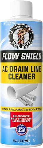 AC Drain Line Cleaner | Prevent Buildup and Overflow | 8oz - Up to 3 Months of Protection | Fast Acting & Long Lasting Bio-Enzymatic Formula