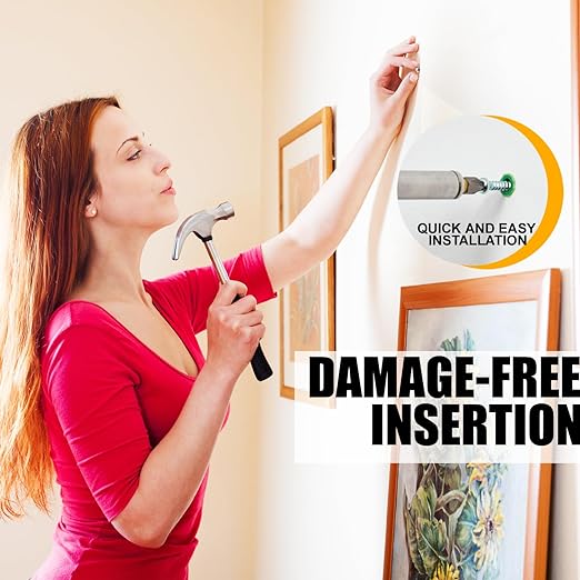 340-Piece Drywall Anchors and Screws Combo Pack - 170 Plastic Wall Anchors and 170 Screws - Assorted Sizes - Organizer Box Included - Wall Anchors and Screw for Drywall