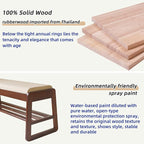 Solid Wood Shoe Bench with Cushion, 2 Tiers Wood Shoe Bench with Flip-Top Storage, 23.62in Shoe Rack for Entryway, Hallway, Walnut Color YD-WD060B